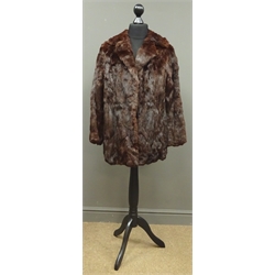  Fur jacket, Marks & Spencer faux fur jacket and boxed matching stole (3)  