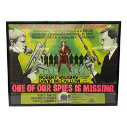 One Of Our Spies Is Missing - Man from Uncle poster, framed and glazed, overall H81cm L105cm