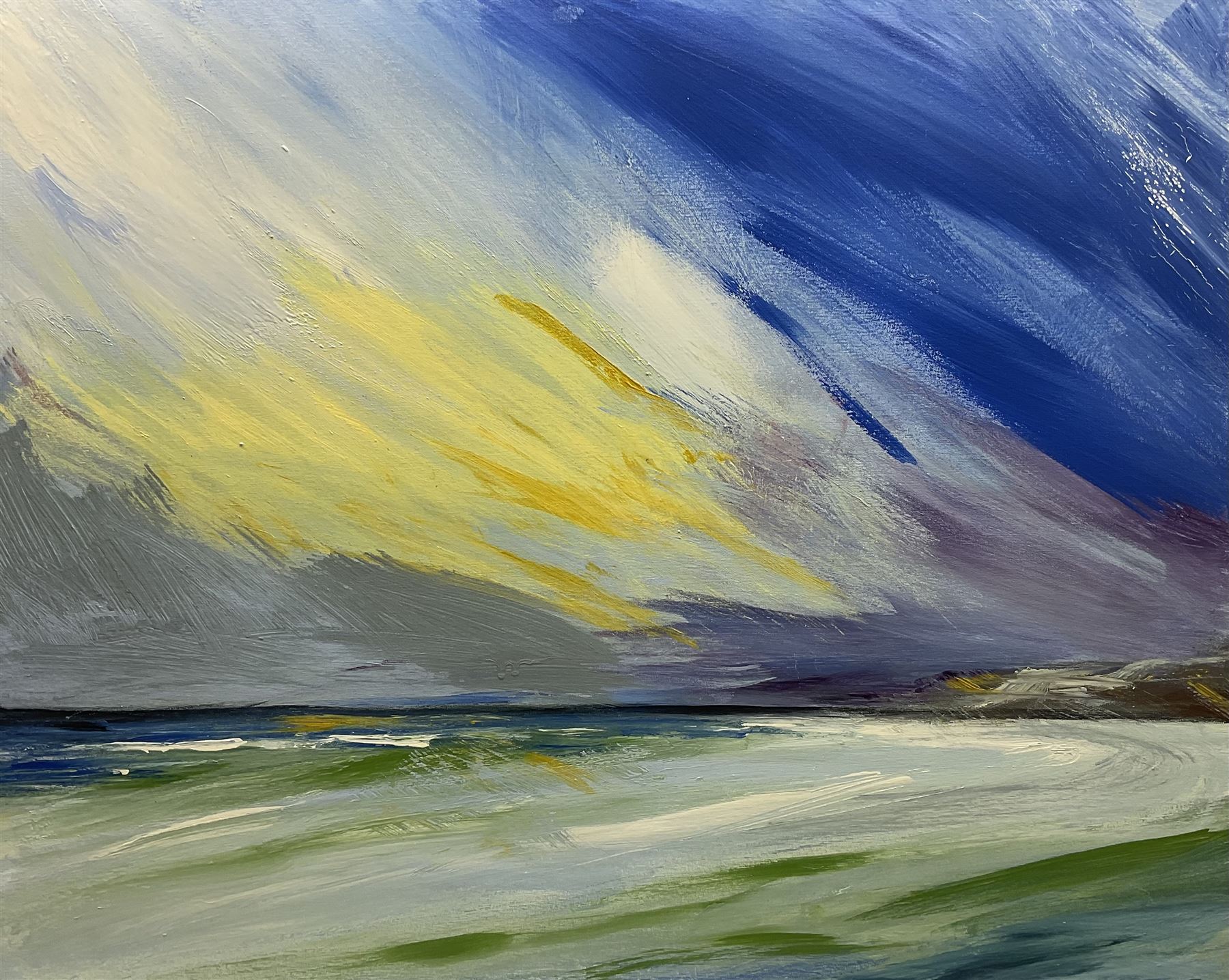 Shane McCoubrey (British 1966-): 'Summer Breeze', acrylic on canvas, signed and dated 2005 verso 80cm x 100cm (unframed) 
Provenance: private collection, purchased directly from the artist by the vendor via Terence Macklin Gallery, Whitstable in 2005.