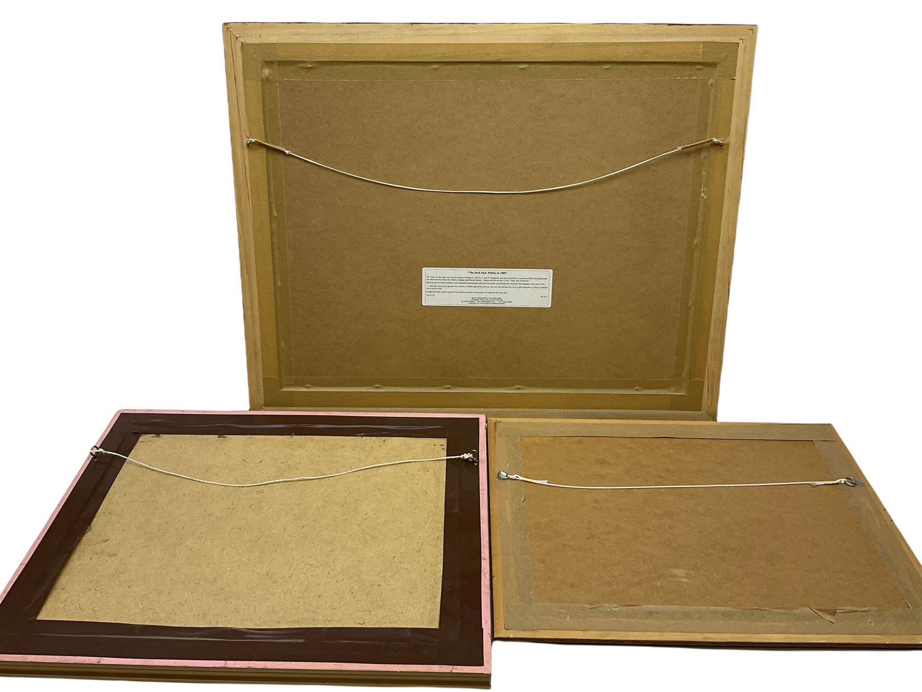 After Frank Meadow Sutcliffe (British 1853-1941): 'Pier Road Whitby' 'Limpets' & 'Dock End Whitby', three b & w prints 48cm x 64cm diminishing (3)