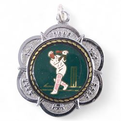 1950s and later cricket trophy cups and plaques, including LT Shipman's CC Winners Carpenter Cup & Shipman Cup 1954 trophy, Shipman's Cup 1956 and The Filbert's Winners 1956 SWBCC plaque, tallest H18.5cm