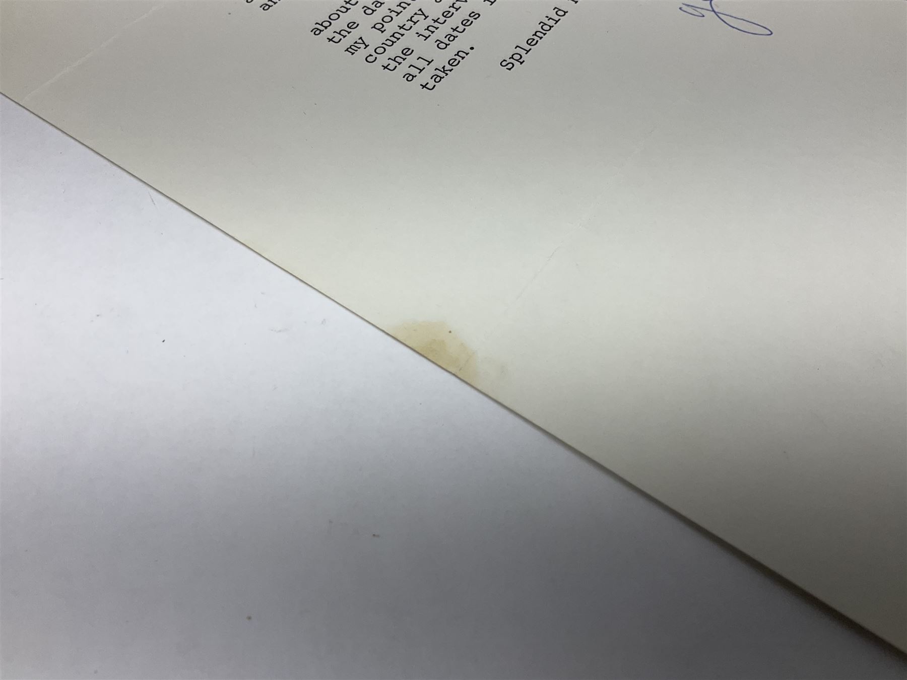 HRH Philip Duke of Edinburgh - typed letter on Edmonton Plaza Hotel Canada headed notepaper dated 5th August 1978 acknowledging receipt of a letter regarding Falklands Islands relics and postponement of an interview; signed 'Yours Sincerely Philip'