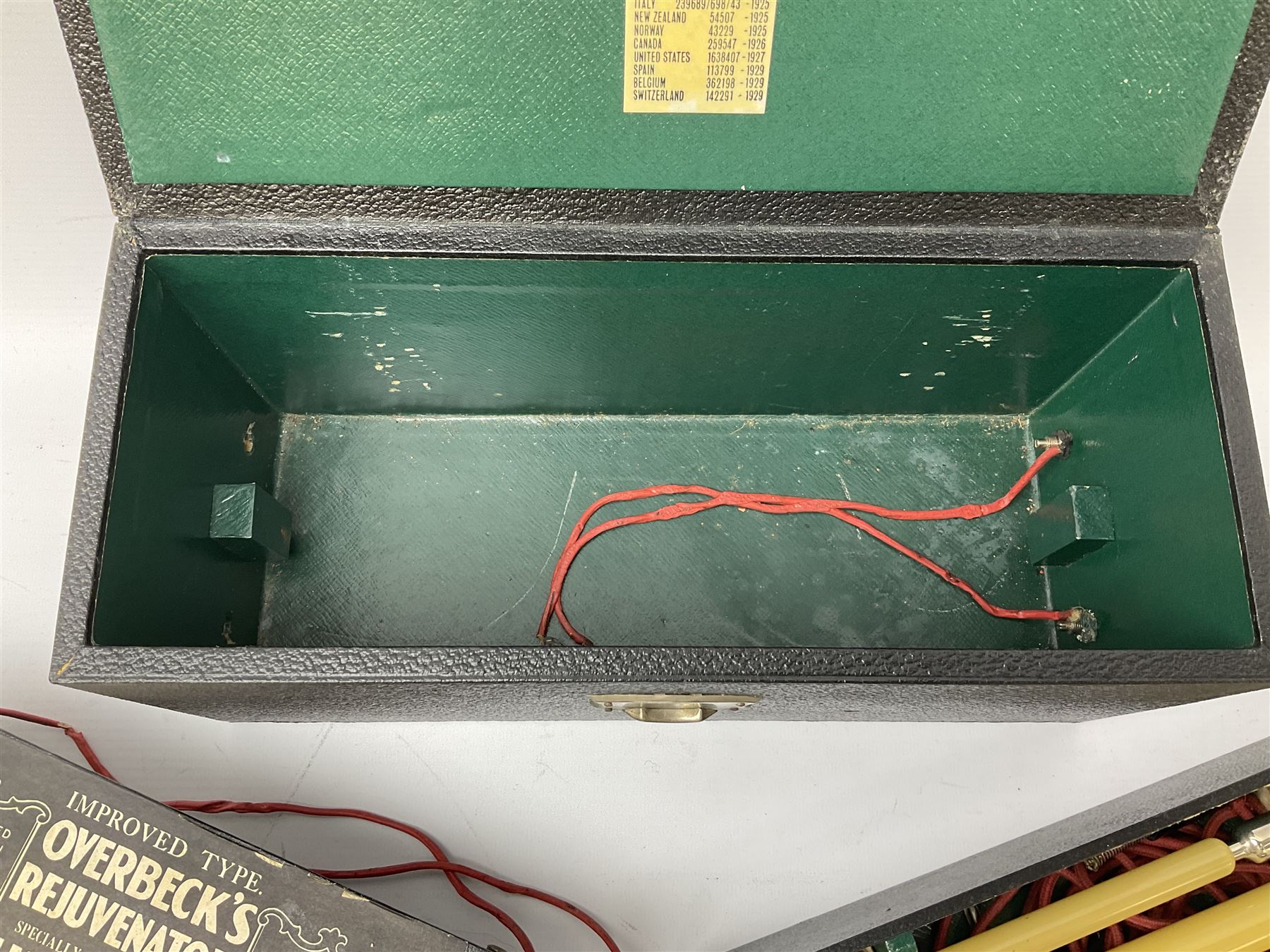 1930s Overbeck Rejuvenator housed in fitted case, by Overbeck, Chantry House, Grimsby, 1930's