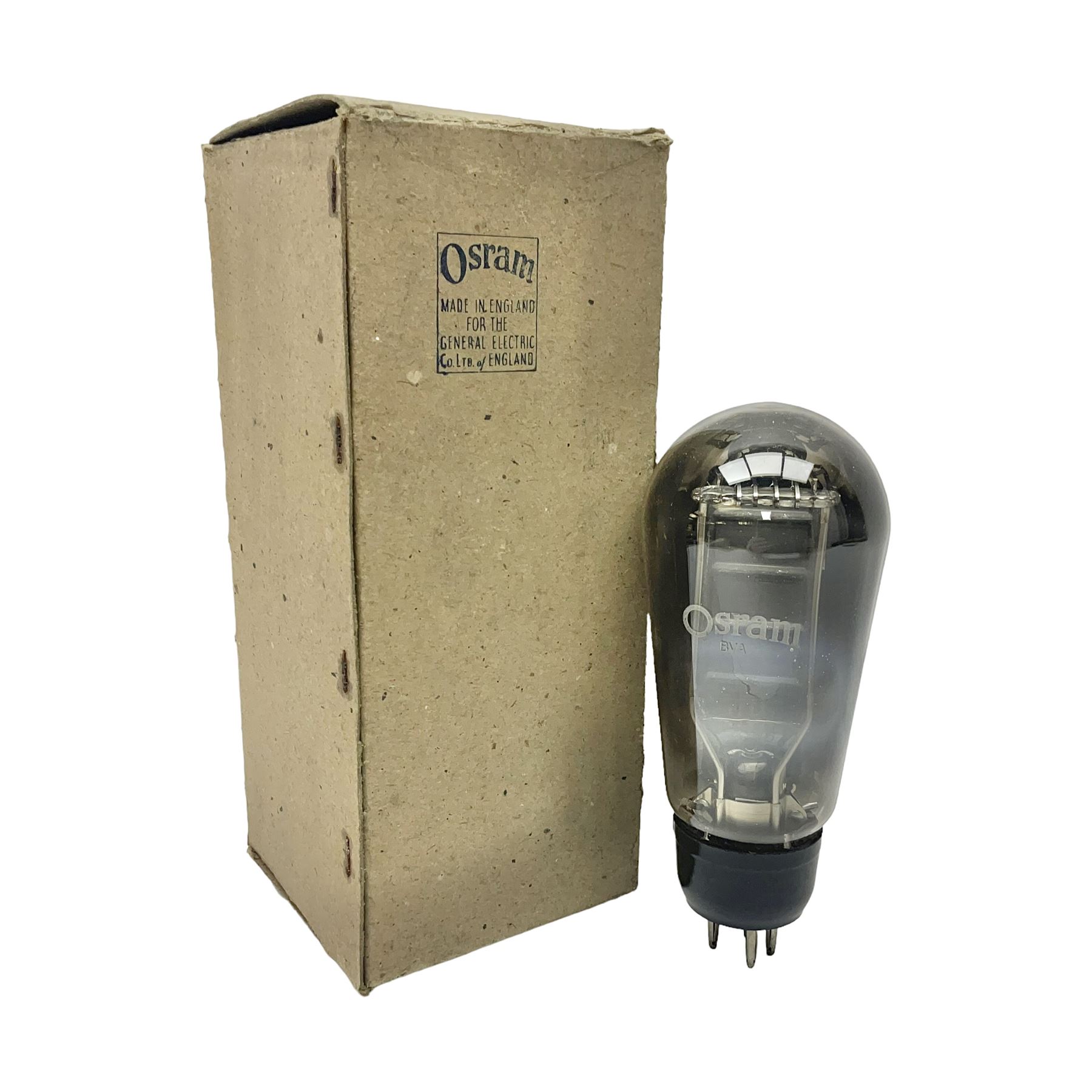 Osram thermionic radio valve/vacuum tube PX25 four pin, in original box 