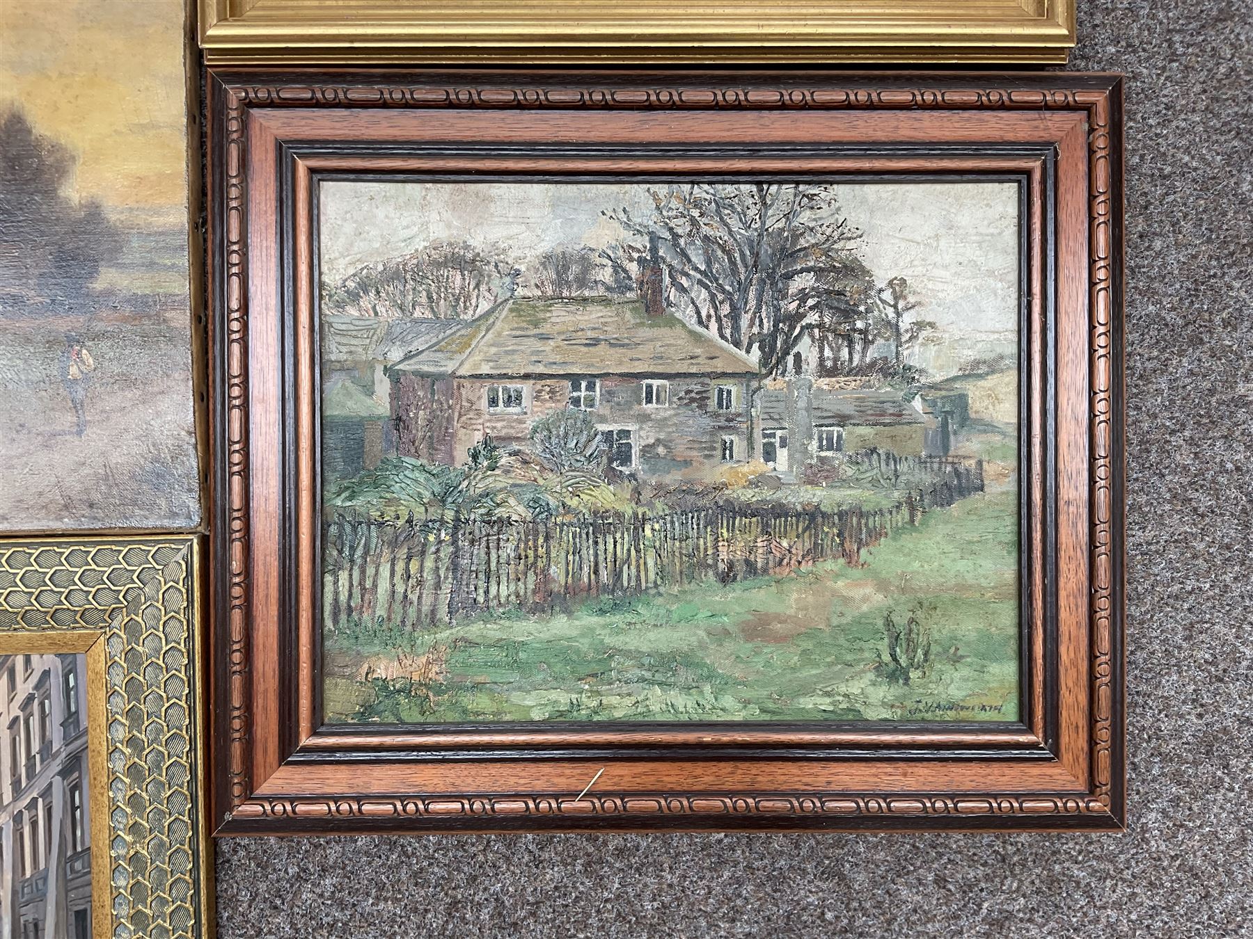 Collection of oil paintings, artists including Albert Ernest Bottomley, Stephen Denison, Hermann Sandoz, H Drummond, Ainsworth, Keith Cresswell, etc (10)