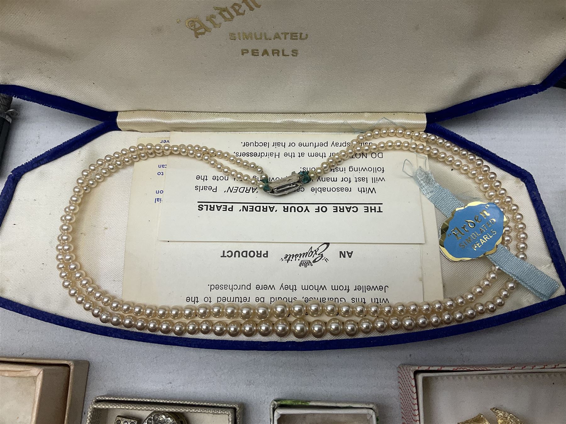 Victorian and later jewellery including silver thimble, rolled gold pendants, earrings and brooches and a collection of wristwatches including Sekonda, The Westminster Collection Historic Timepieces Spitfire pocket watch etc