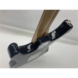 Mexican Fender Stratocaster electric guitar in black c2003 with Floyd Rose tremolo system, serial no.MZ3129600; L98cm; in Freestyle fitted case with 2006 Diamond Anniversary booklet