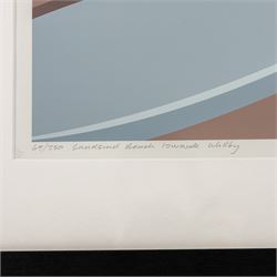 Ian Mitchell (British Contemporary): 'Sandsend Beach towards Whitby', limited edition digital lithograph signed titled and numbered 69/250 in pencil 29.5cm x 41.5cm