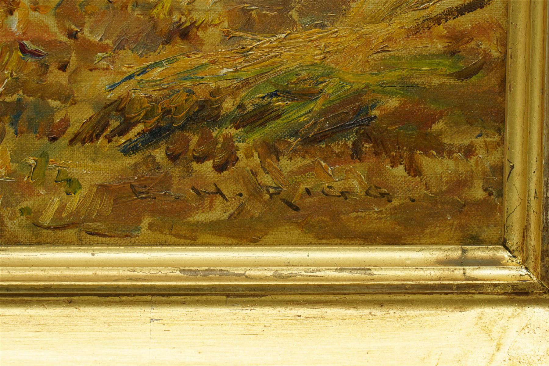 Ernest Higgins Rigg (Staithes Group 1868-1947): 'Hinderwell - Haytime', oil on canvas signed, titled in a later hand verso 45cm x 60cm