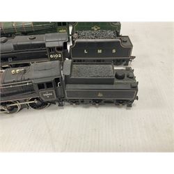 Mainline Railways ‘00’ gauge - Class 7P 4-6-0 ‘Black Watch’ no.6102 in LMS black; Patriot Class 6P/7P 4-6-0 ‘Illustrious’ no.45532 in BR green; Patriot Class 6P/7P 4-6-0 ‘Private W. Wood, V.C.’ no.45536 in BR black; Standard Class 4 4-6-0 no.75006 in BR black (4) 