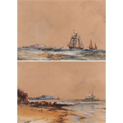 Frank Henry Mason (Staithes Group 1875-1965): Scarborough from Cornelian Bay & Sailing Ves...