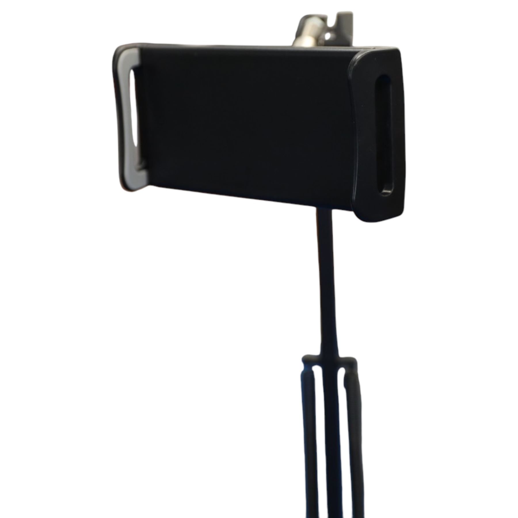 Tablet floor stand, articulated spring base