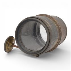 Late 19th century French brass cased camera lens, engraved Lerebours et Secretan a Paris, ...
