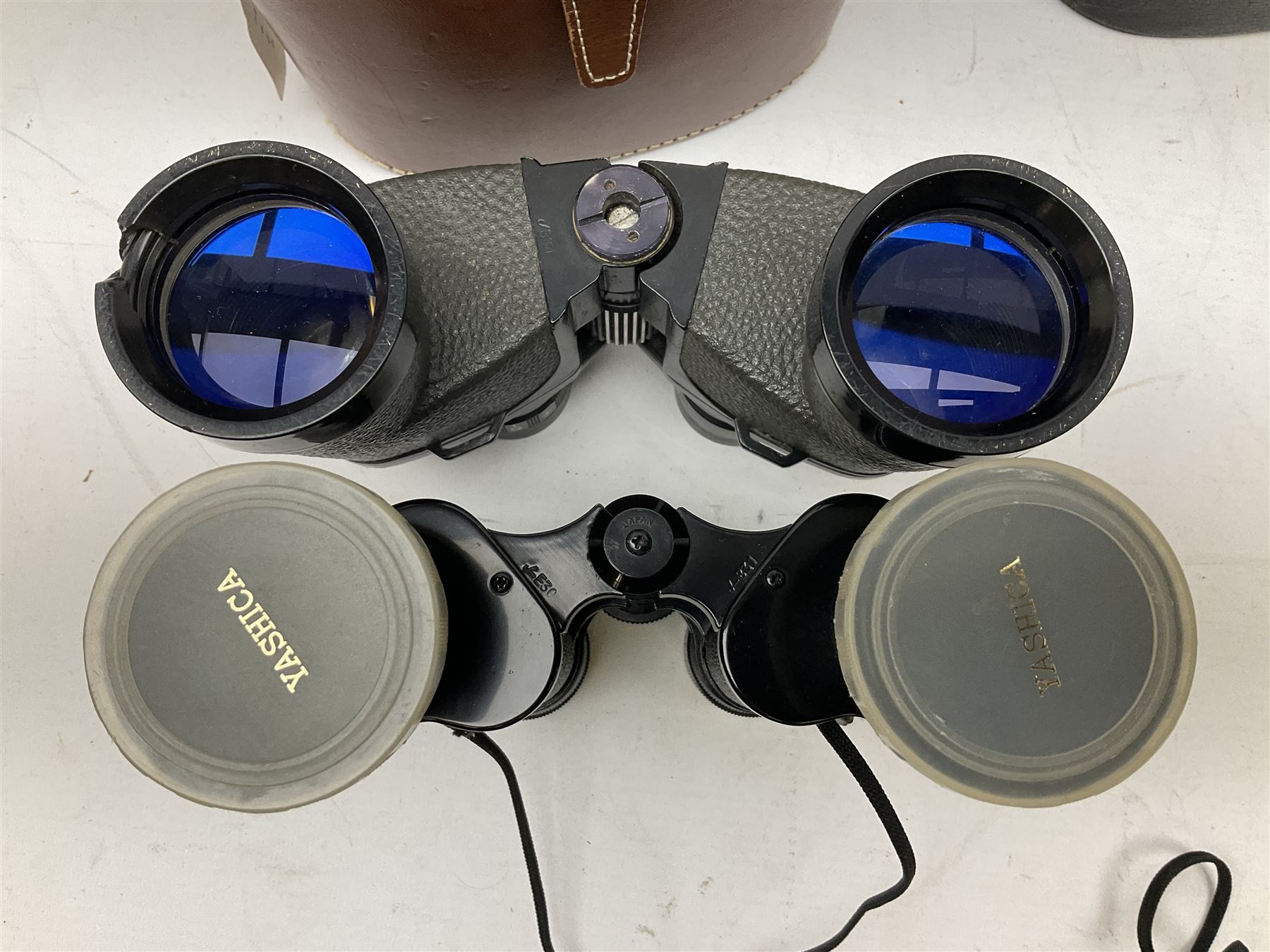 Six cased pairs of binoculars, to include Mirador 10x40, Chinon Countryman 7x35, Yashica 10x50, Yashica 8x40 etc