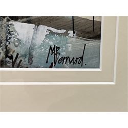 Mike Bernard (British 1957-): 'Snow Scape Yorkshire', mixed media signed, titled verso 38cm x 58cm