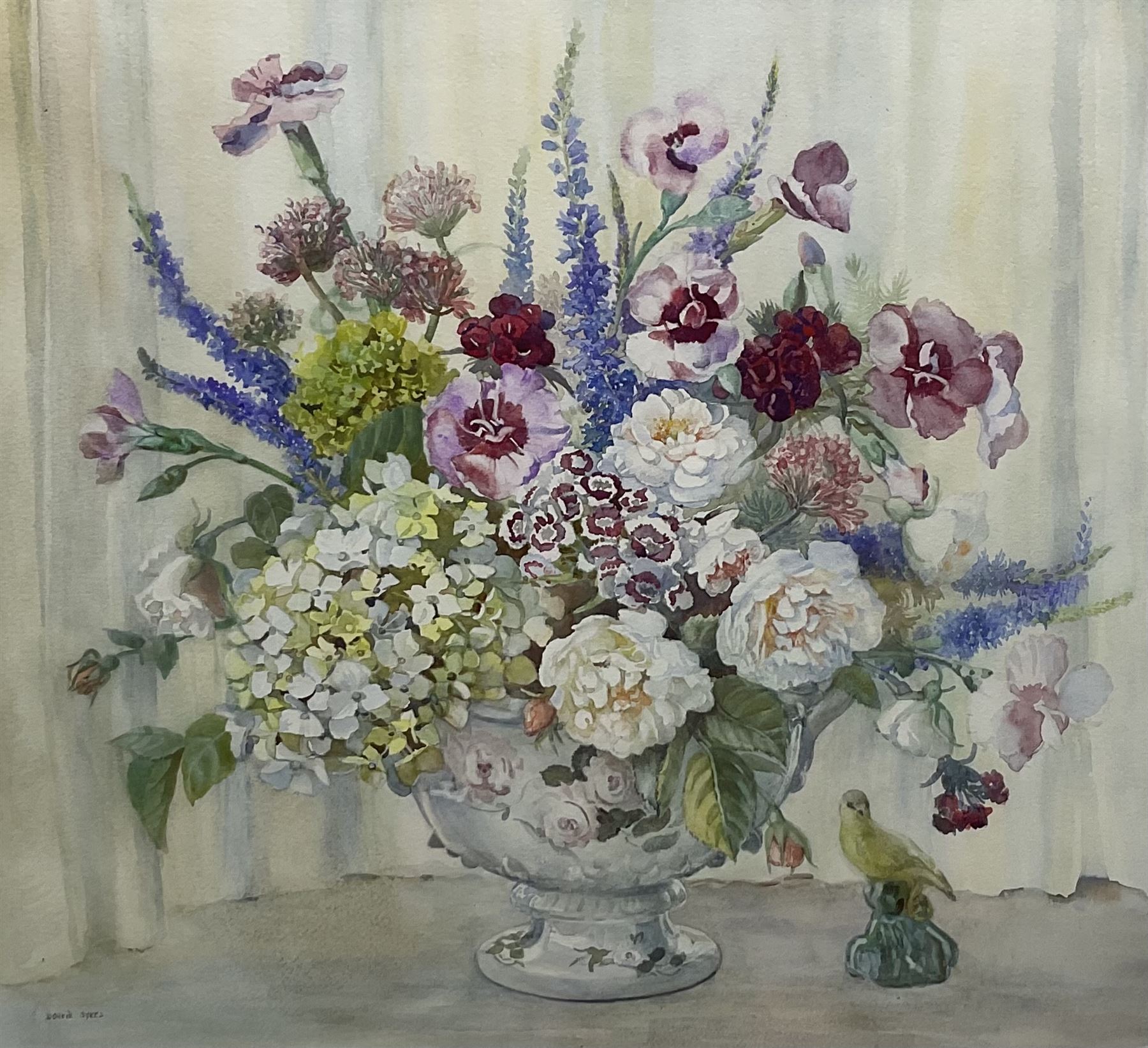Dorcie Sykes (British 1908-1998): Still Life of Summer Flowers, watercolour signed 45cm x 49cm