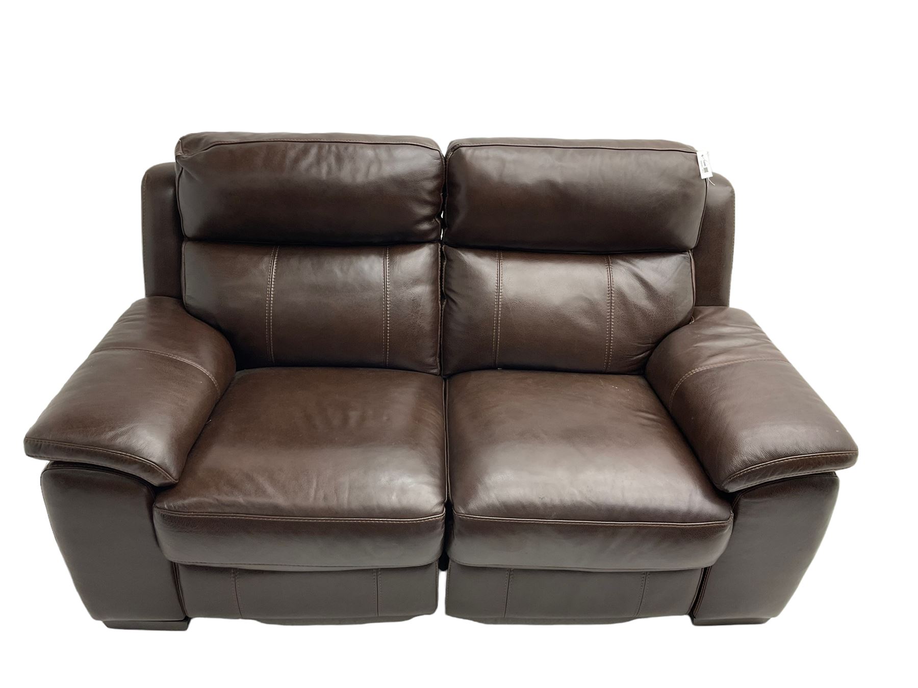 DFS 'Cornell' two seat electric recliner sofa, upholstered in