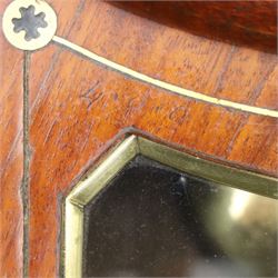 J. Vassalli of Scarborough - Victorian mahogany drop dial wall clock, convex 12