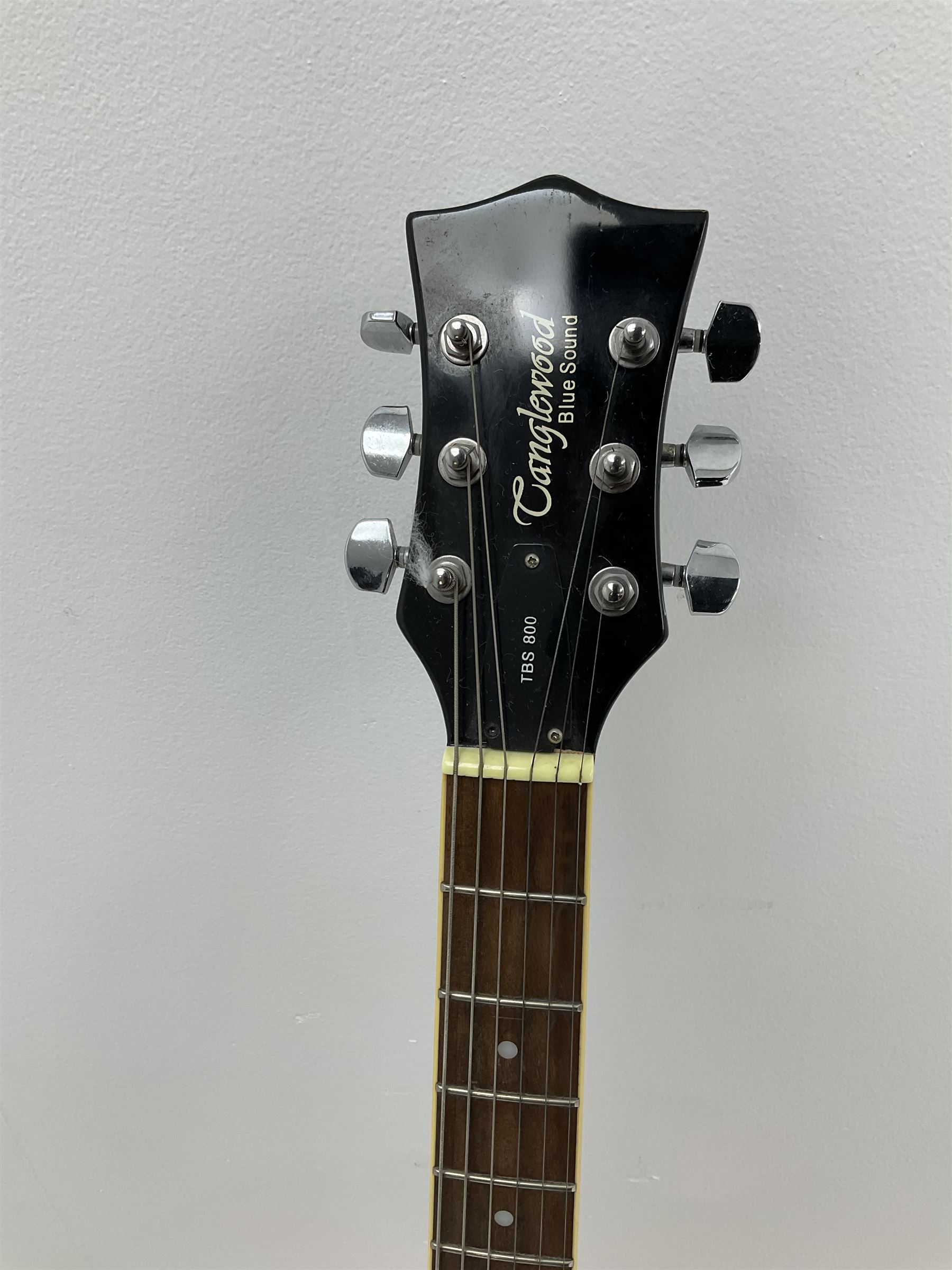 Tanglewood TBS800 'Blue Sound' electric resonator guitar H106cm; in carrying case; with stand and original purchase invoice dated 2009