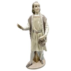 Lladro figure, The Great Adventurer, modelled as Christopher Columbus, sculpted by Salvador Furió, with original box, no 5944, year issued 1993, year retired 1994, H30cm