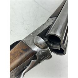 SHOTGUN CERTIFICATE REQUIRED - Webley & Scott Birmingham 12-bore double trigger boxlock ejector side-by-side double barrel shotgun with 76cm(30
