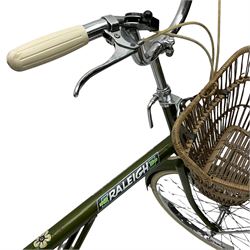 Vintage Raleigh shopper bike with basket 