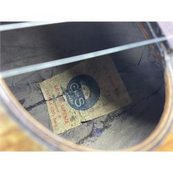 W.D. Keech banjolele pat.219720/23 with etched signature to the back; serial no.A12082 L55cm; and a restored Italian mandolin with segmented lute back; together with three music books