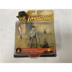 Indiana Jones - Hasbro Raiders of the Lost Ark 'Cairo Ambush' Set; boxed; and eight carded action figures comprising Indiana Jones, German Soldiers, Young Indy, Ugha Warrior, Russian Soldier, Colonel Vogel, Dr. Henry Jones and Cemetery Warrior; all in unopened blister packs (9)