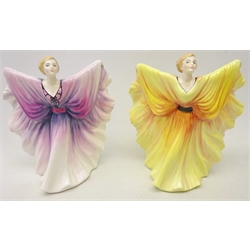  Two Royal Doulton figures comprising 'Isadora' HN2938 and 'Celeste' HN3322 both designed by Peter Gee  