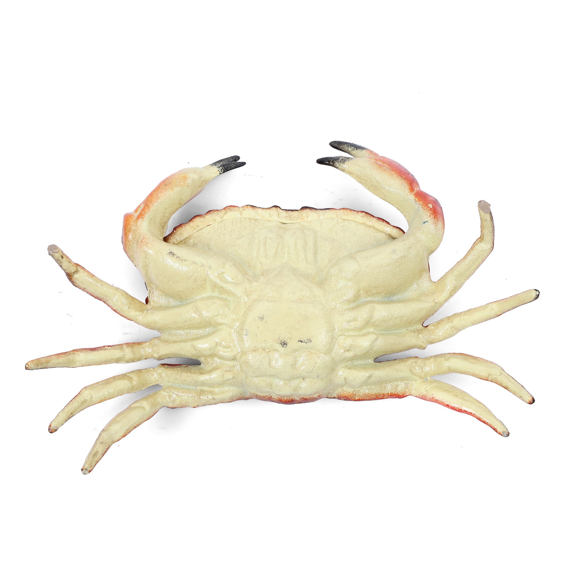 Cast iron box, modelled as a crab, H9cm, L34cm