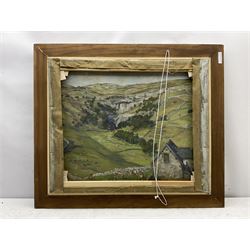 Constance-Anne Parker (British 1921-2016): 'Thunderstorm Malham', oil on canvas signed, with further image verso 74cm x 61cm
Provenance: direct from the artist's family previously unseen on the open market