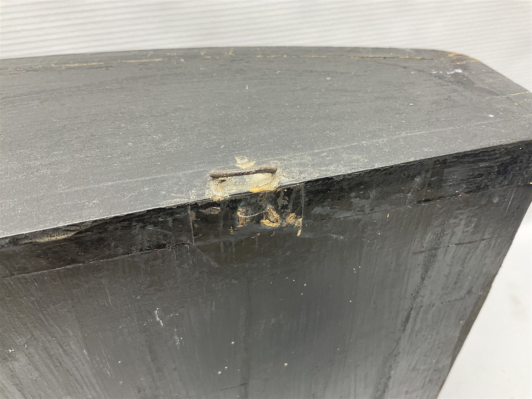 Taxidermy: Brown trout (Salmo trutta), skin mount set above a pebbled river bed with reeds and ferns, against blue painted back drop, enclosed within an ebonised bow-front display case, with 'Costa Beck June 8th 1920, Weight 3 3/4lbs',inscribed to the glass, H31cm, L62cm 