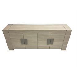 Wayfair Veasley - washed oak finish four door sideboard