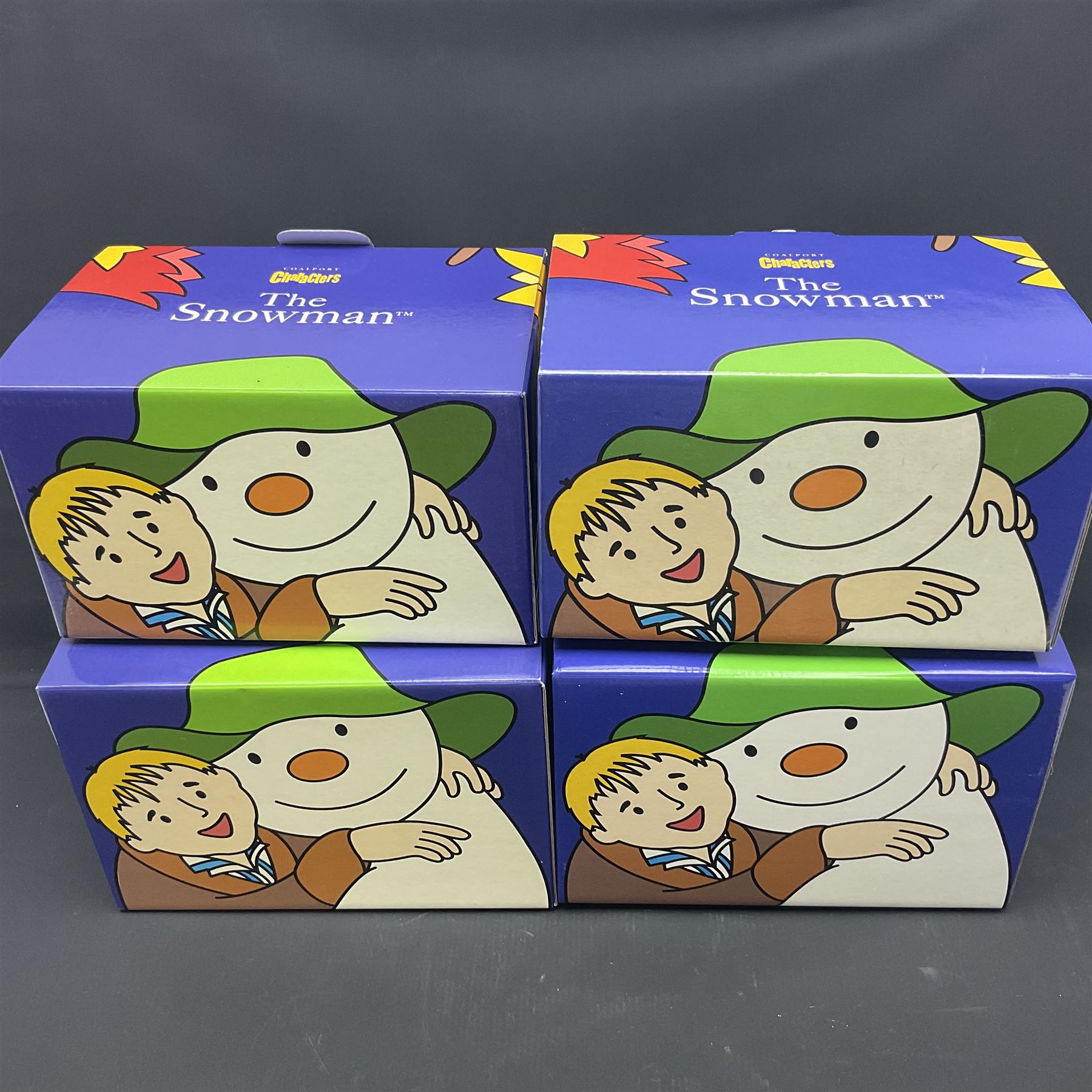 Four Coalport Characters The Snowman figures | Antiques