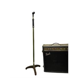 Pearl Musical Instruments Limited SS-101 amplifier No.7091 with integral flight case 48cm square