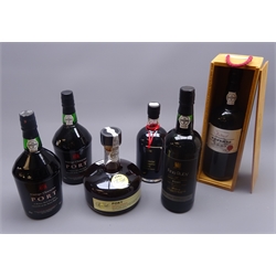  Marks & Spencer Port - Two Special Reserve, Two Vintage Character, Fine Ruby and Finest Reserve in wooden case, 50-75cl 20%vol, 6btls  