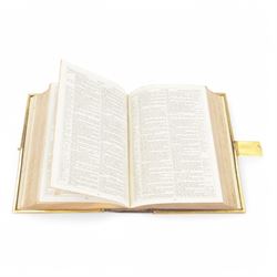 The Holy Bible, containing the Old and New Testaments, black-ruled and printed in double-columns, illustrated with steel-engraved plates and maps, bound gilt-metal, by [Charles] Courtier, London, 