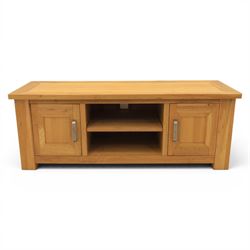 Contemporary oak media or television unit