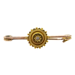  Two Victorian/Edwardian diamond stick pins and 9ct gold diamond set brooch hallmakred (3)  