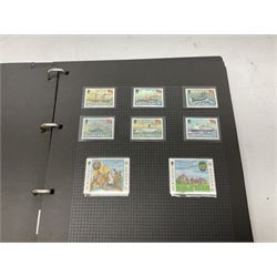 Stamps including first day covers, Royal Mail PHQ cards, Australia, Germany, Canada, Cyprus, Ceylon, Falkland Islands, France etc, housed in various albums, in one box