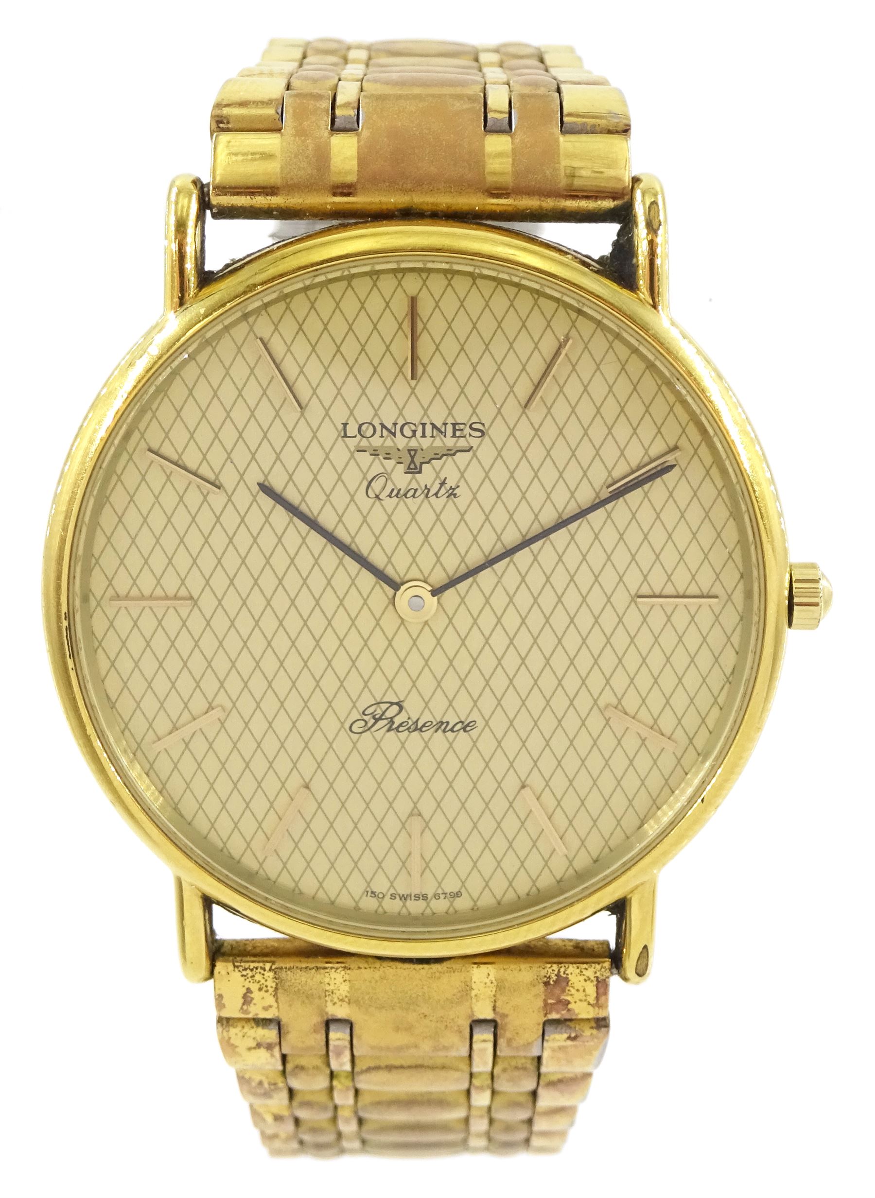 ジャンク】LONGINES Presence 150 swiss 7112 腕時計 Longines
