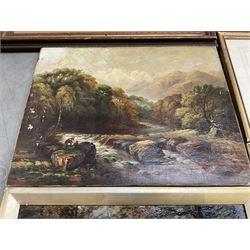 Collection of oil paintings and watercolours, artists including Geoffrey H Poole, Thomas Monro, Paul Marny, Robert Clarkson of Scarborough, classical watercolour, etc (16)