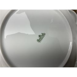 Rosenthal Classical Rose tea and dinner service for eight, including teapot, coffee pot, milk jug, covered sucrier, cups and saucers, dinner plates, serving dishes etc 