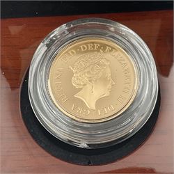 The Royal Mint United Kingdom 2020 gold proof full sovereign coin, cased with certificate 