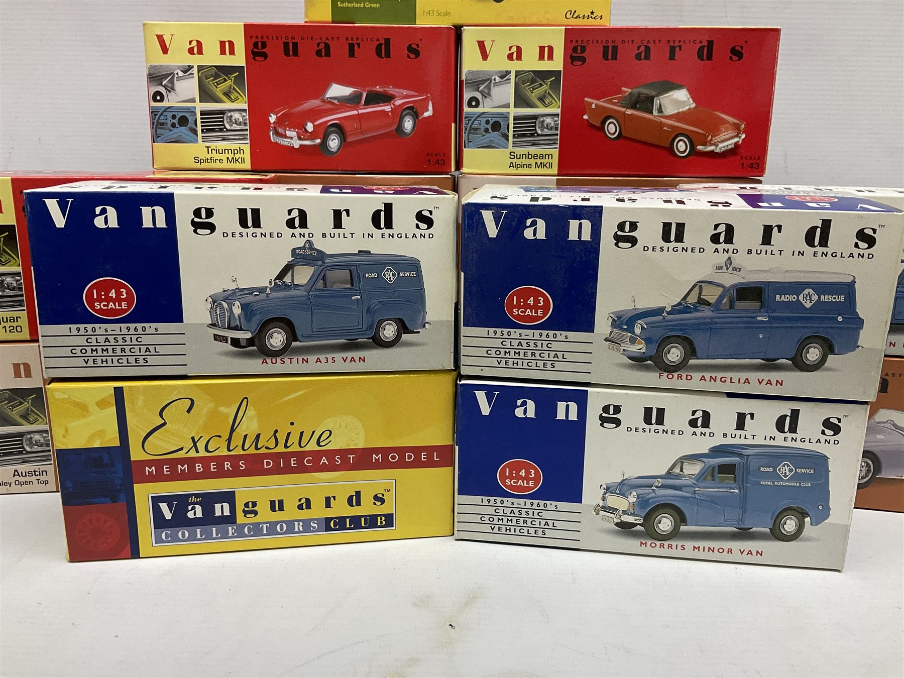 Twenty Lledo Vanguards die-cast models, mostly 1:43 scale including four 1950's - 1960's Classic Commercial Vehicles, seven Limited Editon, three Special Limited Editon, three Exclusive Members Diecast Models and three others (20)