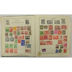  Collection of Great British and World stamps in 'The Strand' stamp album and loose including Queen Victoria and later pre-paid envelopes, GPO stamp booklets, FDCs, Aden, Argentine Republic, Austria, Basutoland, Belgium, British Guiana, Canada, China, Egypt, Gambia, Germany, Gibraltar, Gilbert and Ellice Islands, Hungary, India, Japan, Kenya, Uganda and Tanganyika, Malta, Panama, South Africa, Straits Settlements, United States of America etc  