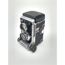 A Mamiya C33 Professional twin lens camera. 