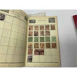 Great British and World stamps, including Queen Elizabeth II issues, first day covers, miniature sheets, Egypt, Finland, France, Greece, Honduras, Hungary, India, Italy, Poland etc, housed in various albums, folders and loose, in one box