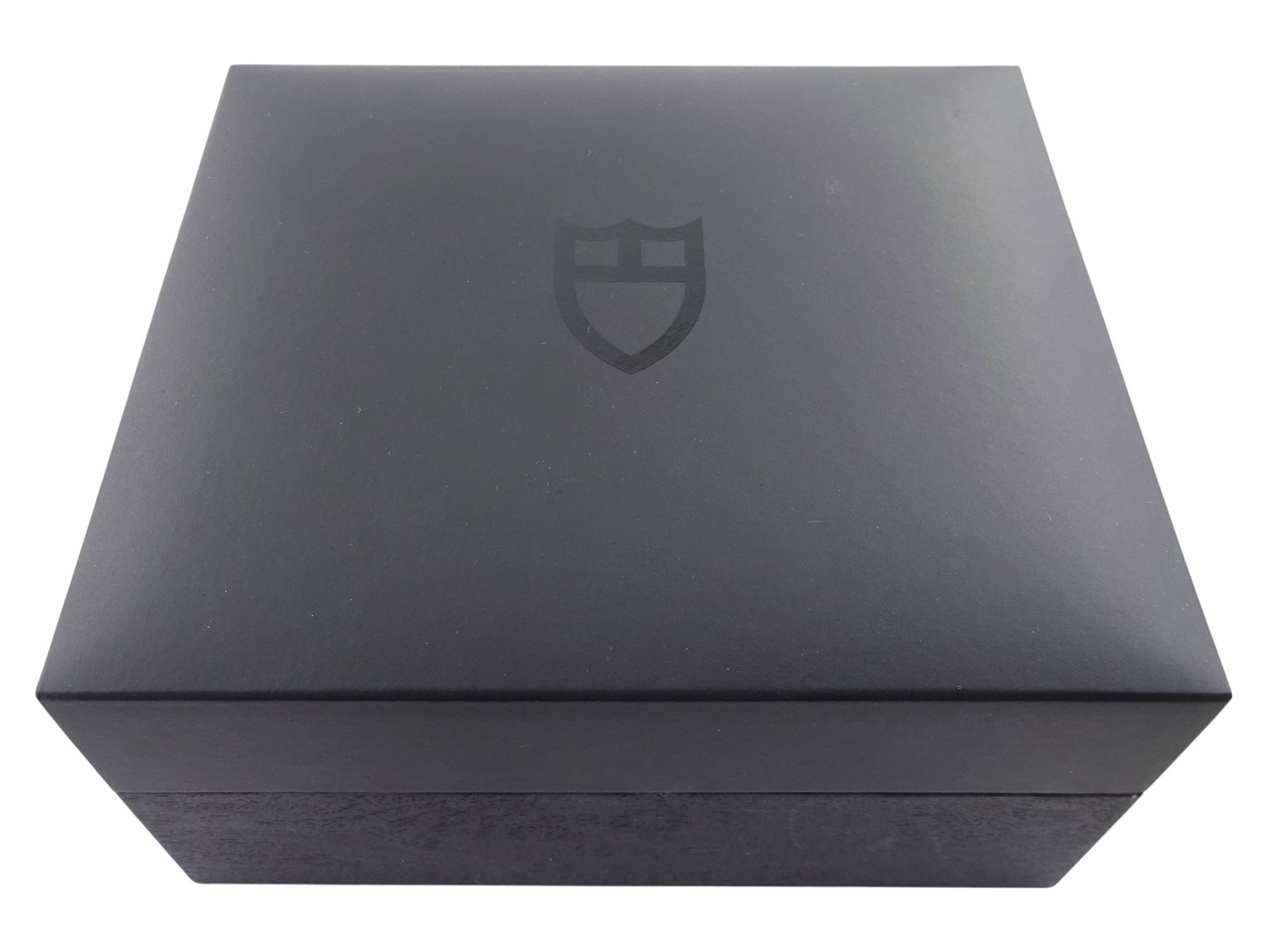 Tudor Black Bay Heritage gentleman's stainless steel automatic wristwatch, Ref. 79230N, serial No. Q106276, black dial with luminous dot and baton hour markers, on Tudor bracelet, with fold-over clasp, boxed with additional links and guarantee card dated 2019