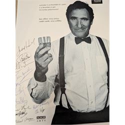 Approximately 50 Stephen Joseph Theatre posters, including several signed examples with signatures of Alan Ayckbourn and cast members, together with theatre programmes and other ephemera